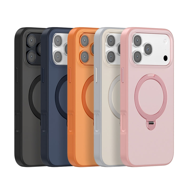 Chargez l&#39;image dans la visionneuse de la galerie, Apple iPhone 17 Pro - Contrast Color Rotation Holder Magsafe Phone Case
