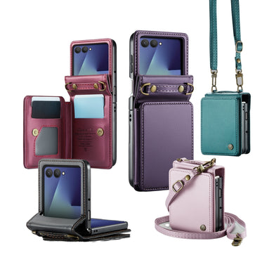 Samsung Galaxy Z Flip7 5G - Card Slots Holder RFID Anti-theft Phone Case