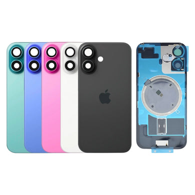 [Assembly] Apple iPhone 16 - Back Rear Glass Battery Back Glass Cover with Camera Lens Cover + MagSafe Magnet - Polar Tech Australia