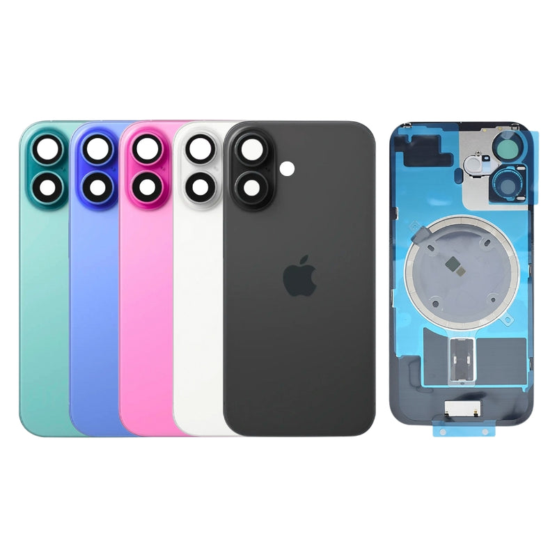 Load image into Gallery viewer, [Assembly] Apple iPhone 16 - Back Rear Glass Battery Back Glass Cover with Camera Lens Cover + MagSafe Magnet - Polar Tech Australia
