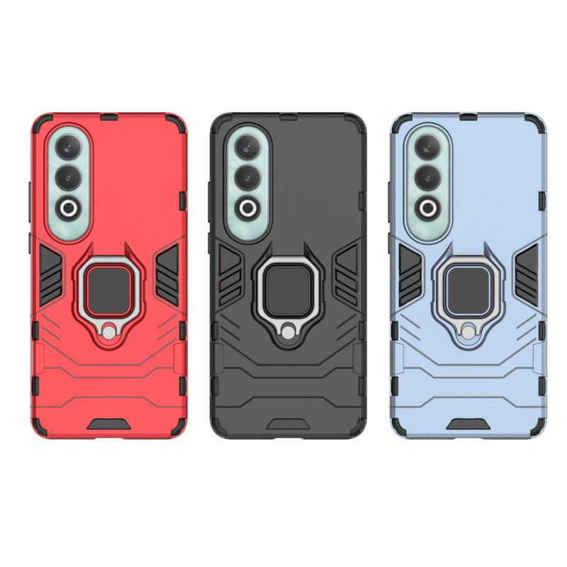 Cargue la imagen en el visor de la galería, OnePlus Nord CE4 Lite - Heavy Duty Armor Case With Ring Holder Stand - Polar Tech Australia
