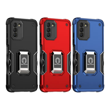 Nokia X100 - Non-slip Shockproof Armor Phone Case with Ring Holder