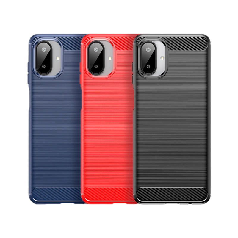 Cargue la imagen en el visor de la galería, Samsung Galaxy A07 4G (SM-A075) - Carbon Fiber Brushed Texture TPU Phone Case
