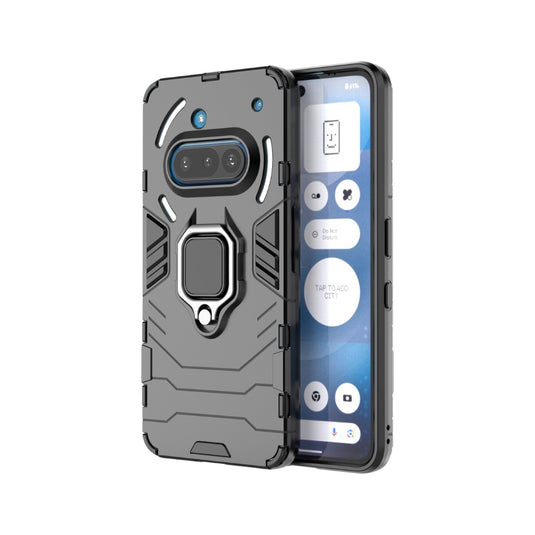 Nothing Phone (3a) Pro - Heavy Duty Armor Case With Ring Holder Stand