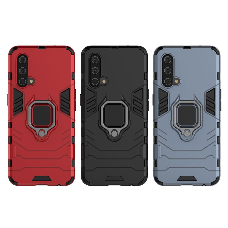 Cargue la imagen en el visor de la galería, OnePlus Nord CE - Heavy Duty Armor Case With Ring Holder Stand - Polar Tech Australia
