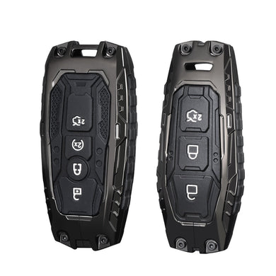 Ford Heavy-Duty Mecha Car Key Fob Case Cover For Mondeo, Focus, Mustang, Fusion, Raptor F-150, F-250, F-350, F-450, F-550, Edge, Explorer, Maverick