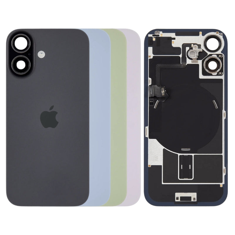 Chargez l&#39;image dans la visionneuse de la galerie, [Assembly With Flex] Apple iPhone 17 - Back Rear Glass With Steel Plate With Wireless NFC Charging MagSafe Magnet &amp; Flashlight Flex
