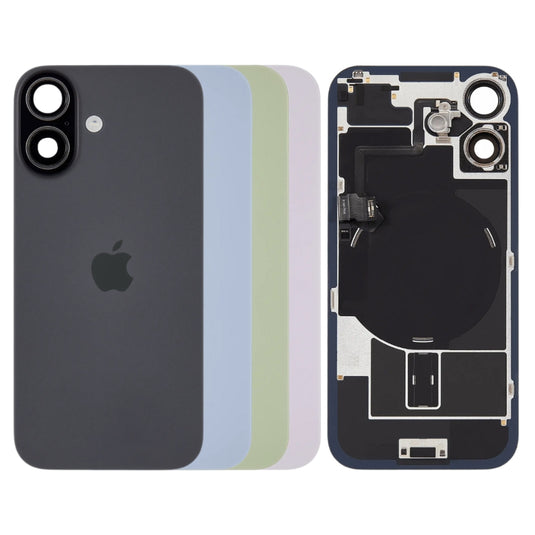 [Assembly With Flex] Apple iPhone 17 - Back Rear Glass With Steel Plate With Wireless NFC Charging MagSafe Magnet & Flashlight Flex