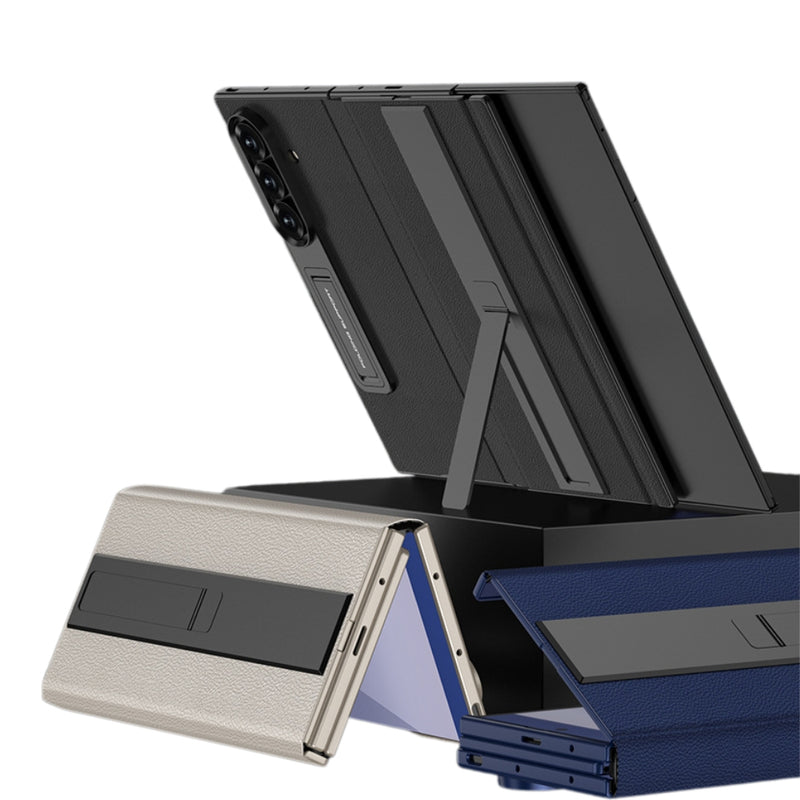 Chargez l&#39;image dans la visionneuse de la galerie, Samsung Galaxy Z TriFold - Business Flip Leather Cover with Integrated Screen Protector and Stand
