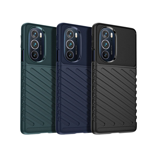 Motorola Moto Edge 20 Lite - Thunder Series Twill Texture Thickened Anti-fall Protection TPU Case