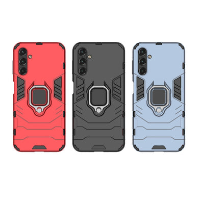 Samsung Galaxy A55 5G (SM-A556) - Heavy Duty Armor Case With Ring Holder Stand