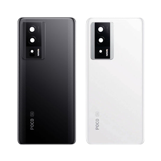 [With Camera Lens] Xiaomi Poco F5 Pro - Back Rear Battery Glass Panel Cover
