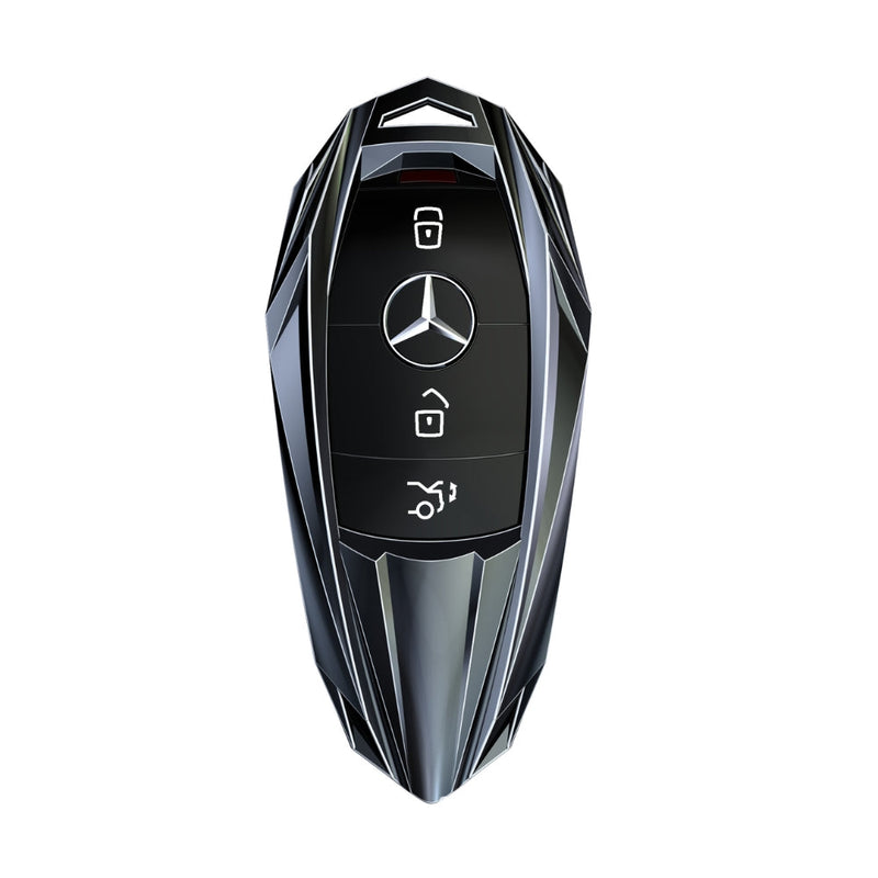 Chargez l&#39;image dans la visionneuse de la galerie, Mercedes Benz Mecha Style Zinc Alloy Car Key Fob Case Cover For Benz A, B, C, E, S, G-Class, GLA, GLB, GLC, GLE, GLS, CLA, CLS, EQC - Polar Tech Australia
