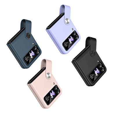 Samsung Galaxy Z Flip 3 (SM-F711) - PU Leather Handheld Stand Phone Case