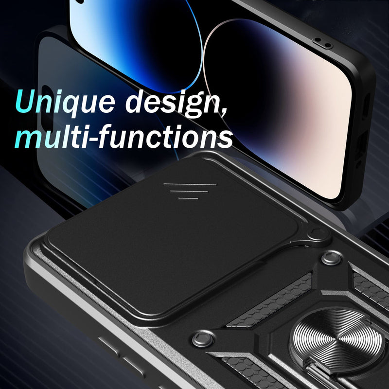 Chargez l&#39;image dans la visionneuse de la galerie, [Built-in Metal Kickstand][With Lens Cover] Nothing Phone (3a)/Pro Full-Cover Shockproof Protective Case - Polar Tech Australia

