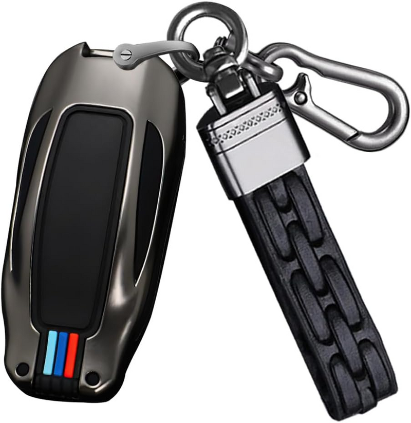 Cargue la imagen en el visor de la galería, Tesla Metal Car Key Fob Casefor Model X
