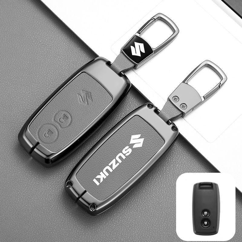 Chargez l&#39;image dans la visionneuse de la galerie, Suzuki Zinc Alloy PU Leather Car Key Fob Case Cover For SX4, Vitara - Polar Tech Australia
