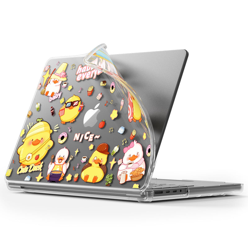 Chargez l&#39;image dans la visionneuse de la galerie, Apple MacBook Pro 14.2&quot; (A2442 &amp; A2779 &amp; A2918 &amp; A2992) - Cute Cartoon Transparent Shockproof &amp; Slim Case

