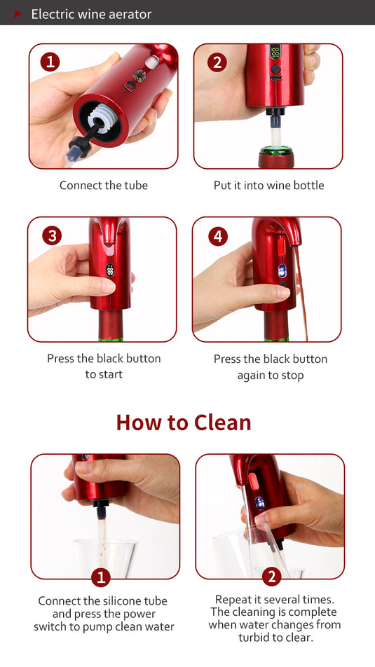 [4 in 1] Wine Accessories Gift Box Luxury Wine Decanter & Opener