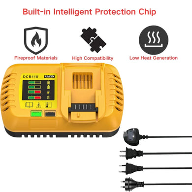 Replacement Charger For Dewalt 12V-20V / 8A Electrical Tool Li-ion Battery - Polar Tech Australia