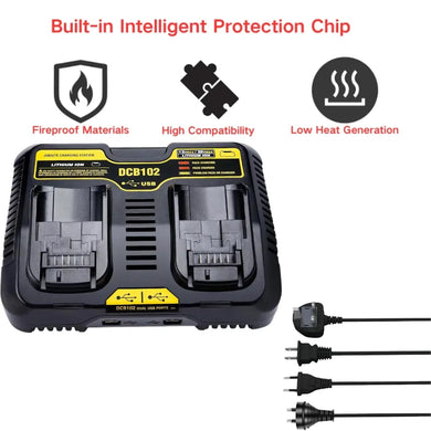 Replacement Charger For Dewalt 12V-20V / 3A Electrical Tool Li-ion Battery - Polar Tech Australia