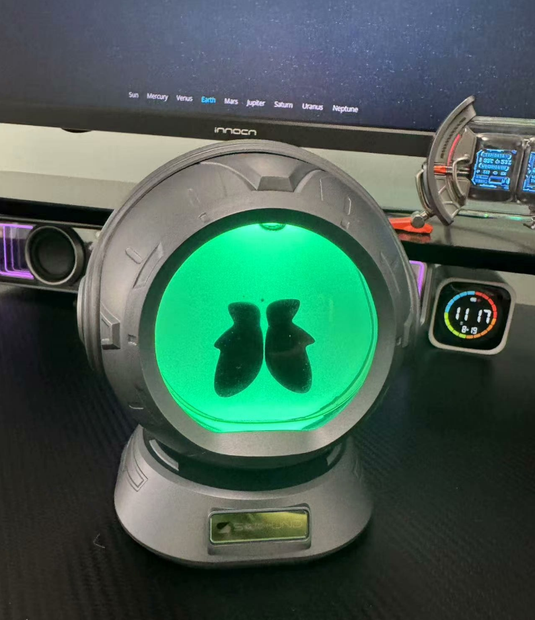 Magnetic Fluid Speaker, Dancing Ferrofluid Music Rhythm Lamp, 360° Surround Sound Touch Wireless Bluetooth Speaker Living Room Desktop