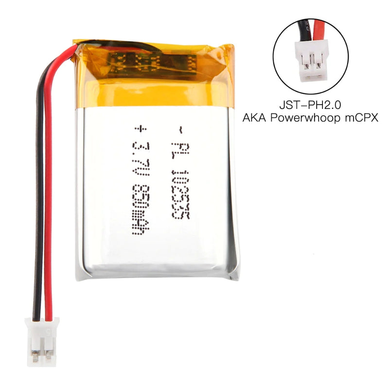 Load image into Gallery viewer, [PH2.0-JST Connector][102535] Universal 850mAh 3.7V Rechargeable Li-Ion Lithium Polymer Battery - Polar Tech Australia
