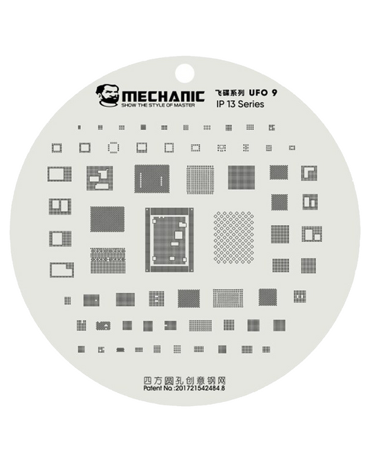 [Mechanic] [Stencil] iPhone 6 To 13 Series UFO Series BGA Reballing Stencil Full Set - Polar Tech Australia