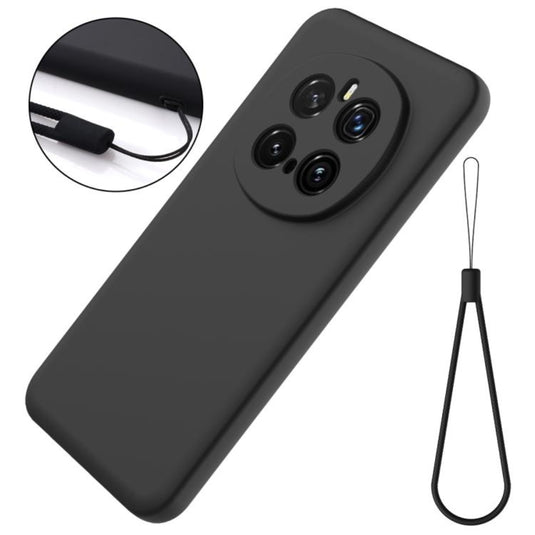 Honor Magic7 Pro (PTP-N49, PTP-AN10) - Solid Color Liquid Silicone Dropproof Full Coverage Phone Case