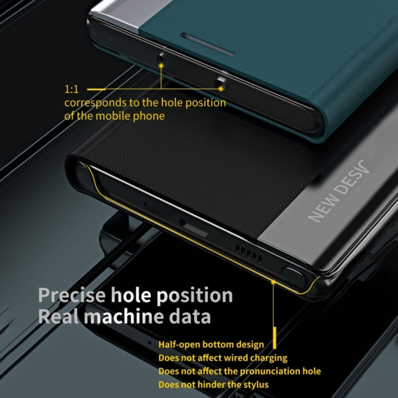 Load image into Gallery viewer, Samsung Galaxy A17 (SM-A176) - Side Electroplated Adsorption Leather Phone Case

