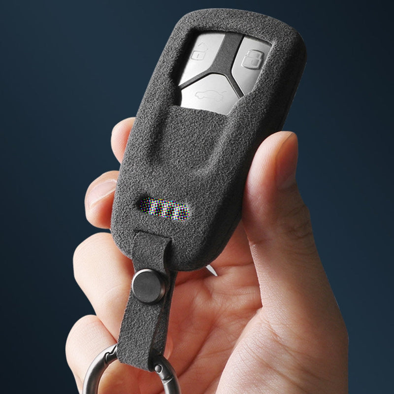 Chargez l&#39;image dans la visionneuse de la galerie, Audi Alcantara Remote Car Key Fob Case Cover For A4, A5, A6, Q5, Q7, S4, S5, S7
