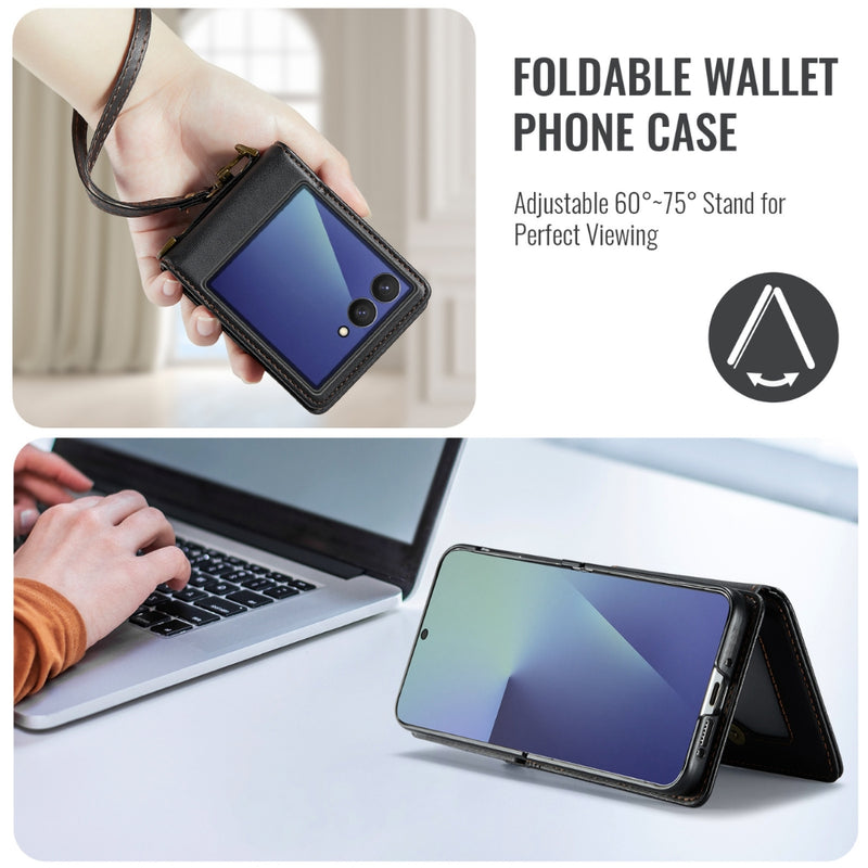 Cargue la imagen en el visor de la galería, Samsung Galaxy Z Flip7 5G - Card Slots Holder RFID Anti-theft Phone Case
