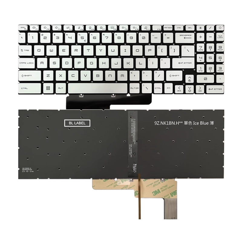 Cargue la imagen en el visor de la galería, MSI GF66 MS-1582 GF76 GL76 GL66 MS-17L1 MS-17H3 Series - Laptop Keyboard With Backlit US Layout - Polar Tech Australia
