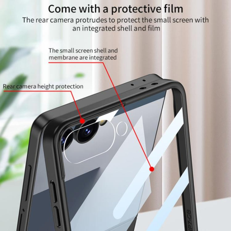Cargue la imagen en el visor de la galería, Samsung Galaxy Z Flip7 5G - Integrated Ultrathin Shockproof Phone Case with Ring Wrist Strap
