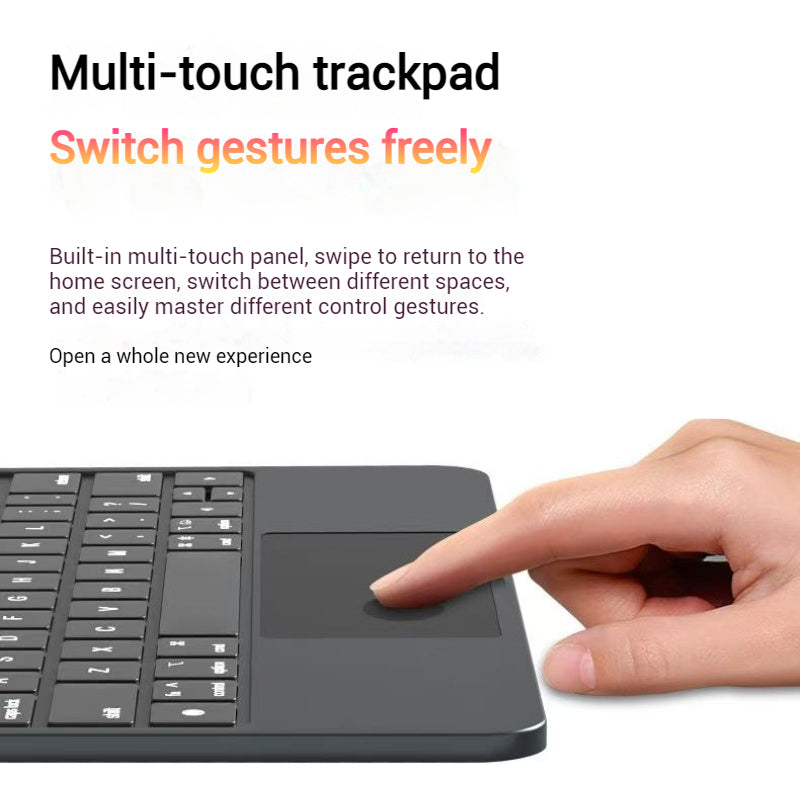 Load image into Gallery viewer, [With Touchpad][Magic Keybord] Apple iPad Pro 13-inch 7th Gen (2024) Smart Multi-Touch Trackpad Magnetic Wireless Keyboard Case With RGB Backlit - Polar Tech Australia
