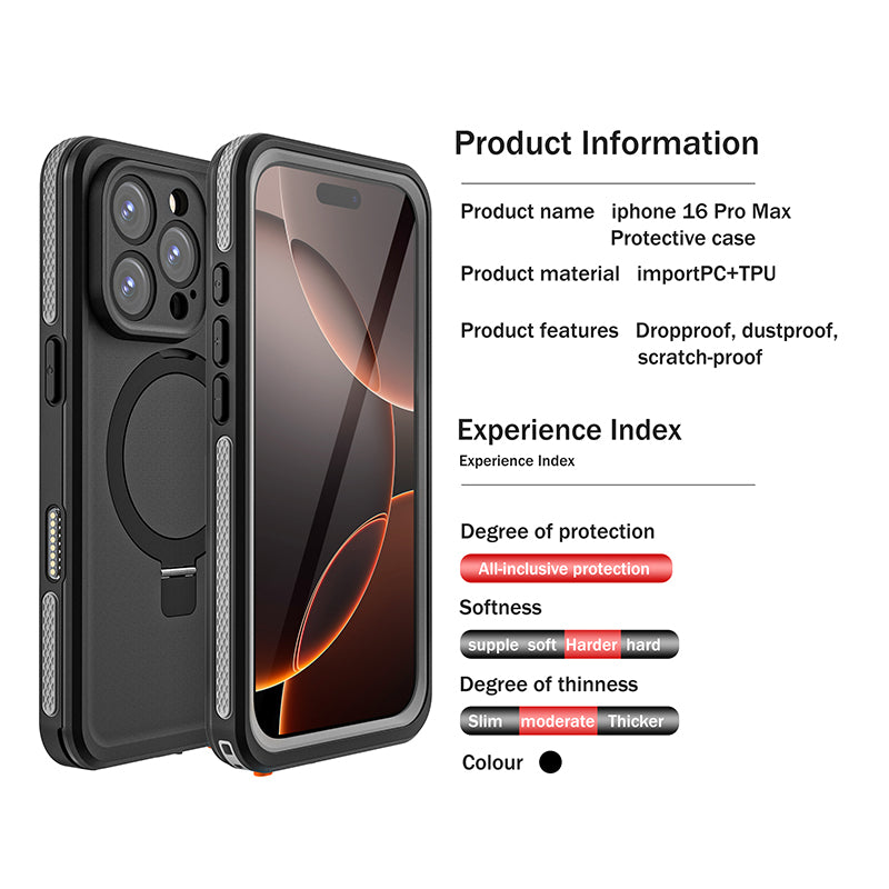 Cargue la imagen en el visor de la galería, [TB Series][Magsafe Compatible] Apple iPhone 16 / 16 Plus / 16 Pro / 16 Pro Max - Redpepper Full Covered Waterproof Heavy Duty Tough Armor Case - Polar Tech Australia
