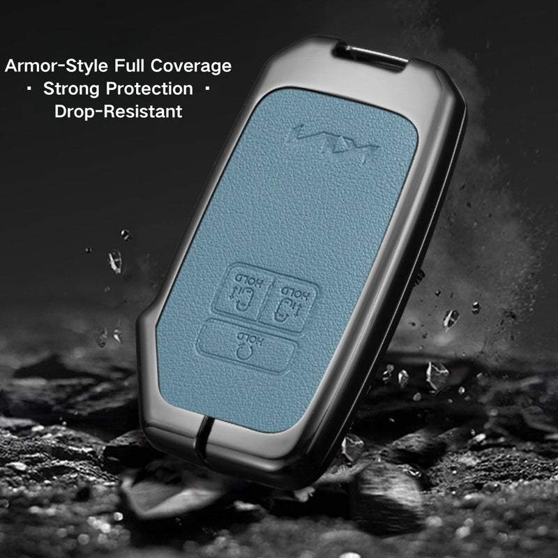 Load image into Gallery viewer, Kia Zinc Alloy Leather Car Key Protection Fob Case Cover For Sportage, Carnival, Sedona, K3, K4, K5

