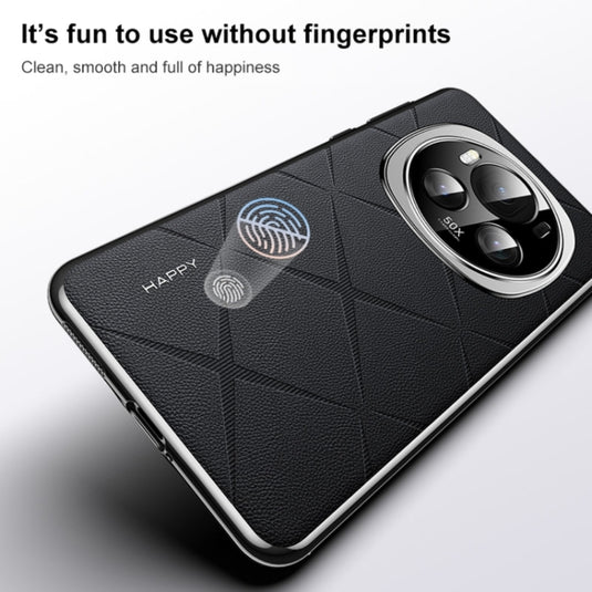 Honor Magic6 Pro (BVL-AN16, BVL-N49) - Plain Leather PC Phone Case
