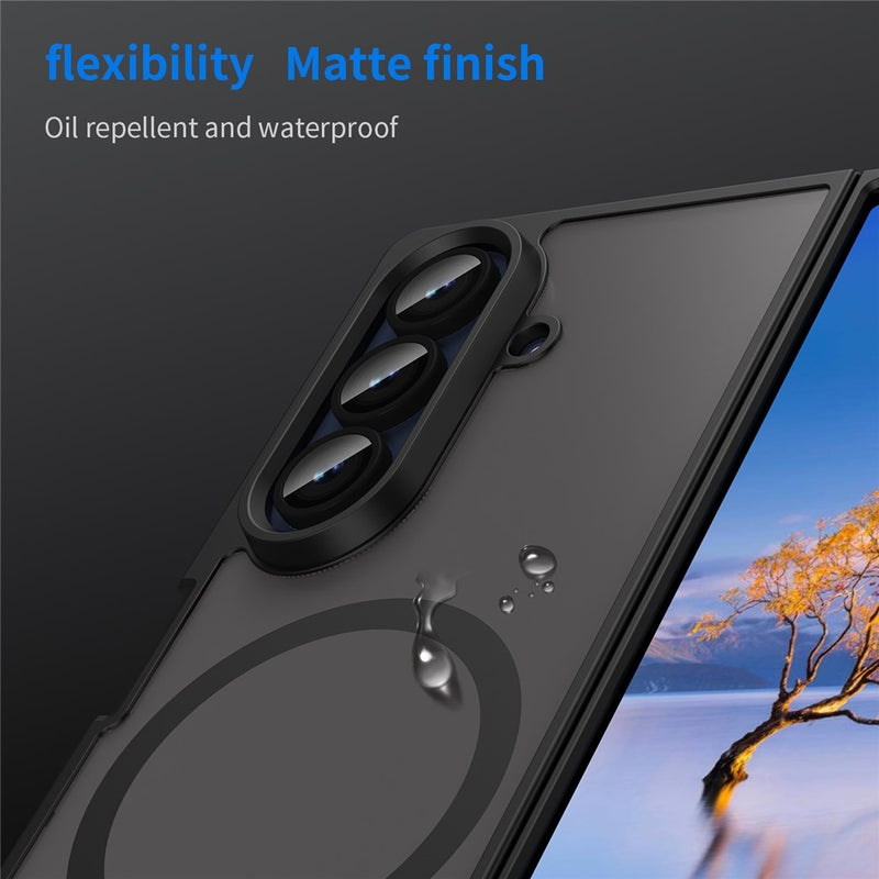 Load image into Gallery viewer, Samsung Galaxy Z Fold7 5G - Fan Dun Series TPU Hybrid PC Frosted Magsafe Phone Case
