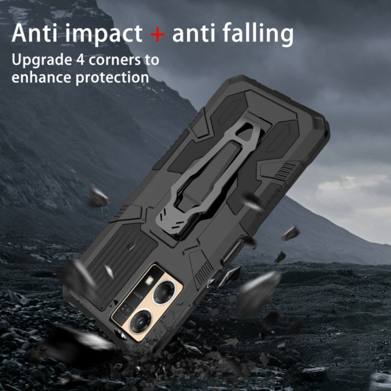Load image into Gallery viewer, OPPO Reno7 4G (CPH2363) - Heavy Duty Dual Layer Armor Defender Silicone Kickstand Case - Polar Tech Australia
