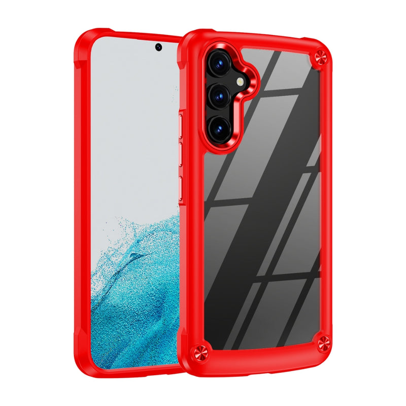 Chargez l&#39;image dans la visionneuse de la galerie, Samsung Galaxy A15 (SM-A155, SM-A156) - TPU+PC 2-in-1 Transparent Shockproof Phone Case
