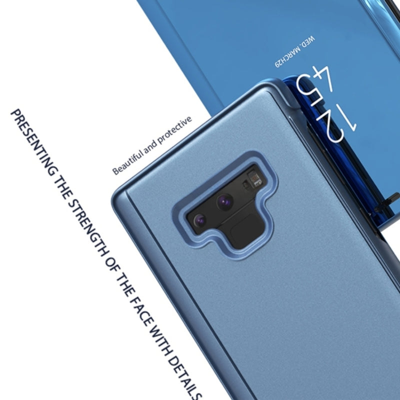 Cargue la imagen en el visor de la galería, Samsung Galaxy Note 9 (SM-N960) - Mirror Clear View Horizontal Flip PU Leather Case
