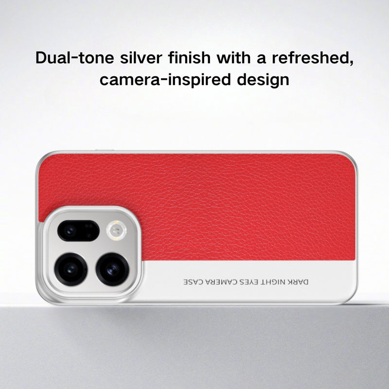 Cargue la imagen en el visor de la galería, OPPO Find X9 - Camera-Style Leather Texture Shockproof &amp; Stylish Hard Shell
