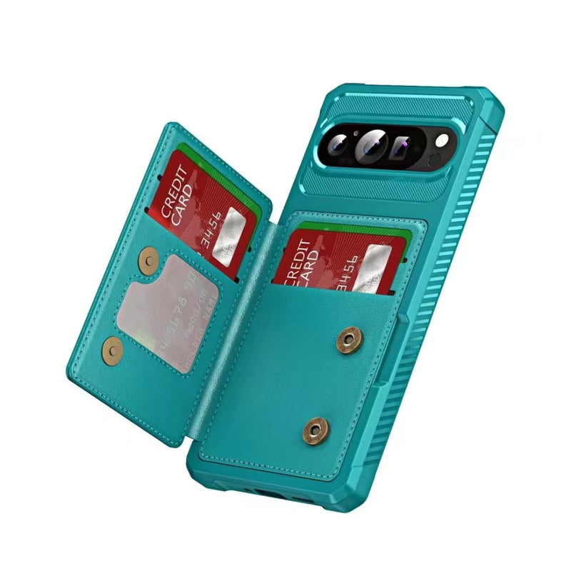 Load image into Gallery viewer, Google Pixel 9 Pro XL - Horizontal Flip Card Bag Holder Leather Phone Case - Polar Tech Australia
