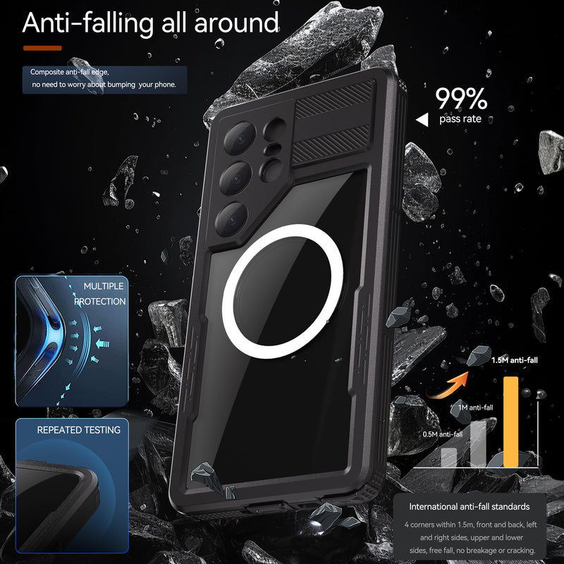 Load image into Gallery viewer, [Magsafe Compatible] [Mars Series] Samsung Galaxy S25/Plus/Ultra - Shellbox Full Covered Waterproof Heavy Duty Tough Armor Case - Polar Tech Australia

