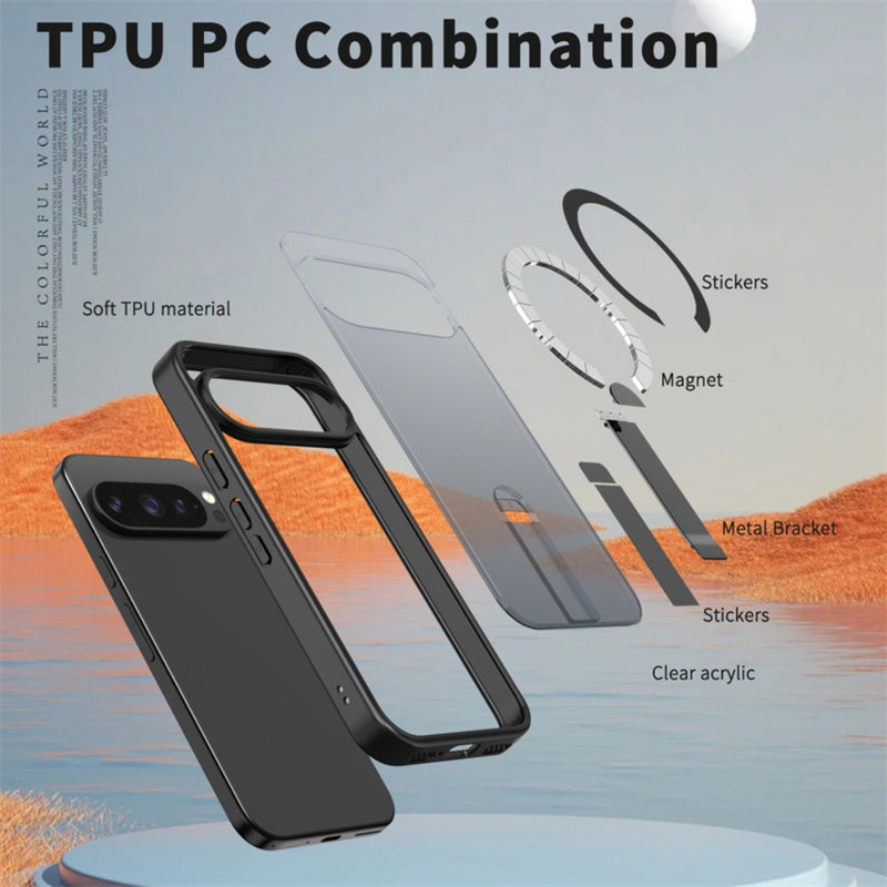 Load image into Gallery viewer, Google Pixel 10 / 10 Pro - TPU + PC MagSafe Phone Case with Fold Holder
