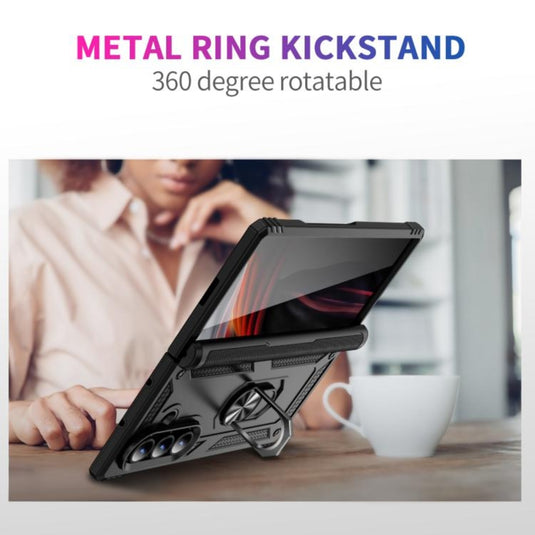 Samsung Galaxy Z Fold7 5G - Shockproof TPU + PC Phone Case with Holder