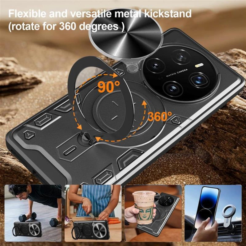 Chargez l&#39;image dans la visionneuse de la galerie, Honor Magic7 Lite (BRP-NX1) - Heavy Duty Sliding Camshield Ringer Holder Phone Case
