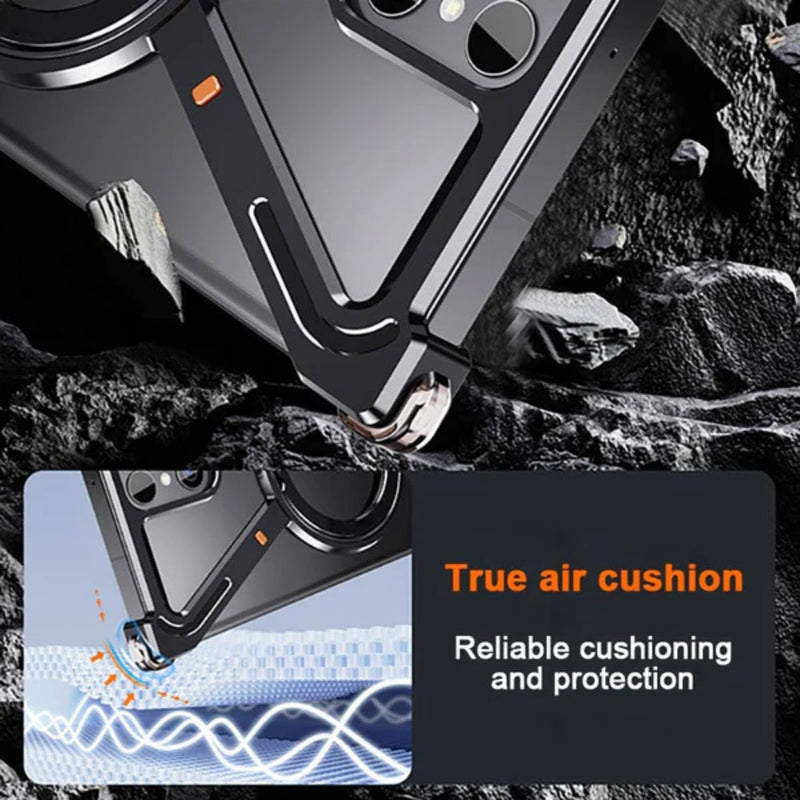 Chargez l&#39;image dans la visionneuse de la galerie, [Z-type metal bracket shell] Samsung Galaxy S24/Plus/Ultra - Magsafe Magnetic Phone Case - i-Station Mobile Phone &amp; Electronic Device Repair and Accessories
