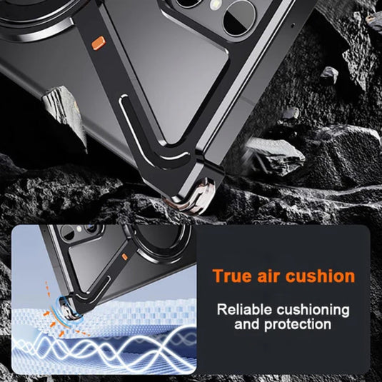 [Z-type metal bracket shell] Samsung Galaxy S24/Plus/Ultra - Magsafe Magnetic Phone Case - i-Station Mobile Phone & Electronic Device Repair and Accessories